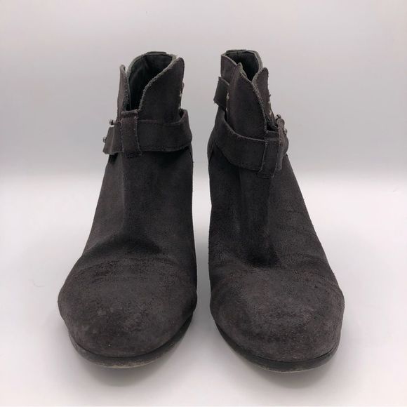 Rag & Bone Harrow Suede Block Heel Ankle Boots Booties size 38/8 - Picture 5 of 13